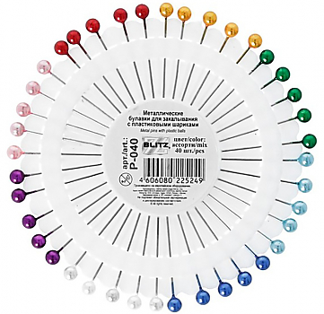 Иглы для закалывания BLITZ P-040 цветные